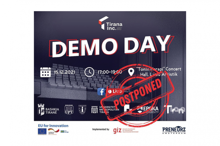 Tirana Inc. Demo Day – Postponed