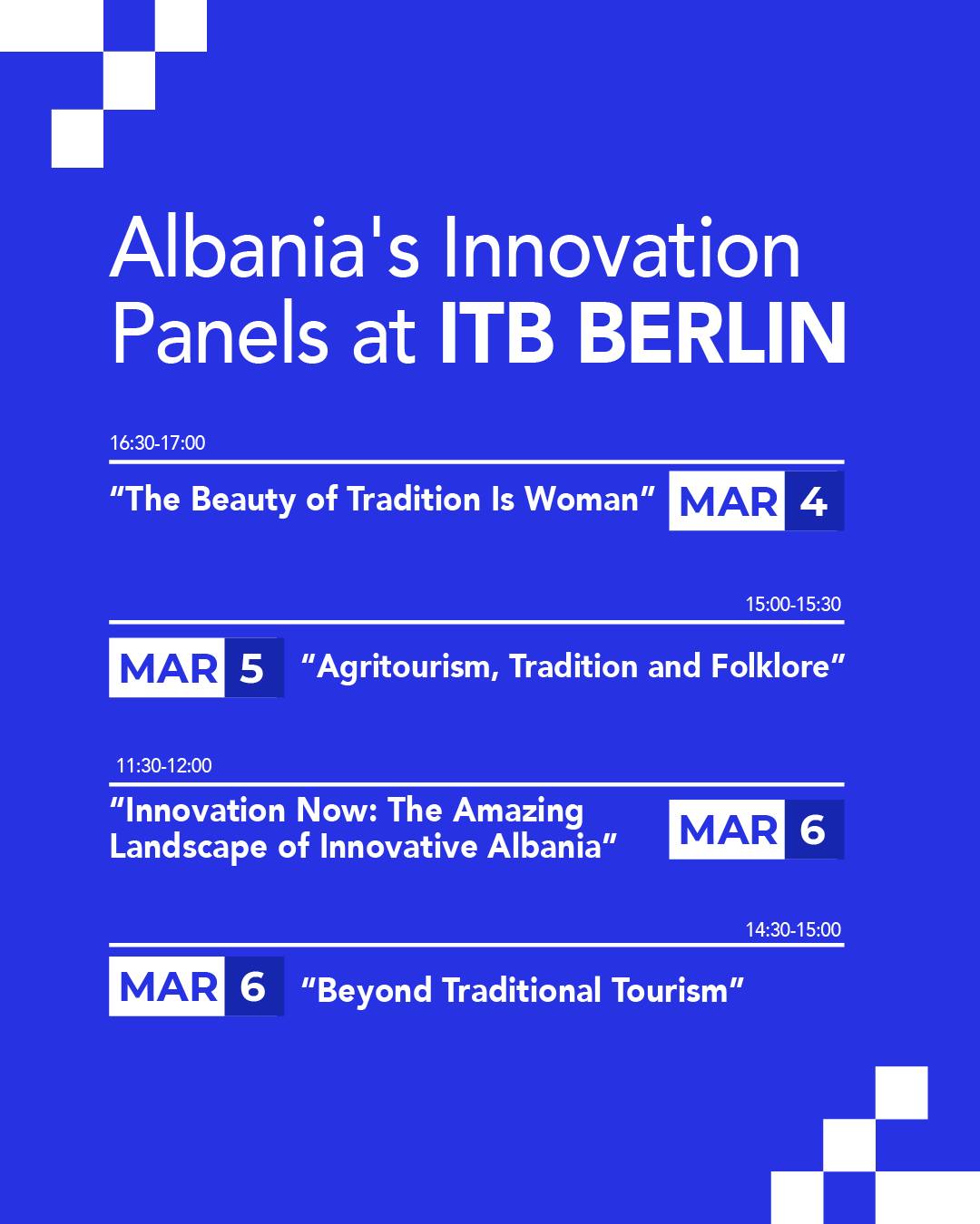 Albania’s Innovation Panels at ITB Berlin